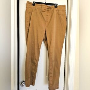 Tan Pull-On Pants